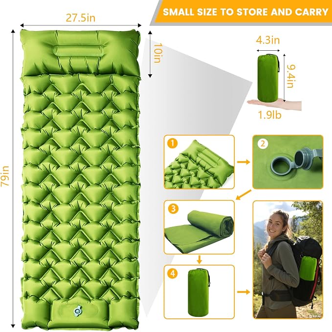 Camping Sleeping Pad, Ultralight Camping Mat - Image 5
