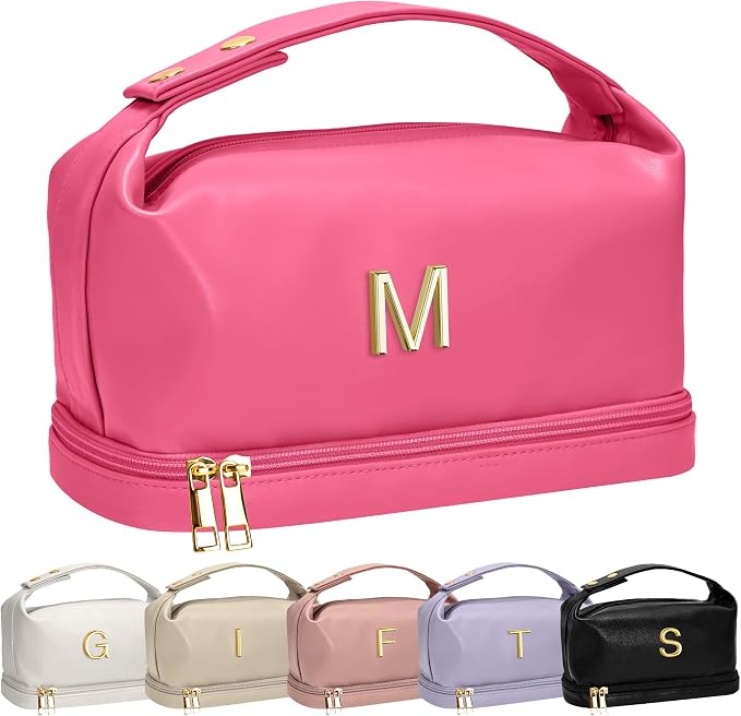 Gifts for Teen Girls 16-18, Personalized Makeup Bag by Vogewood