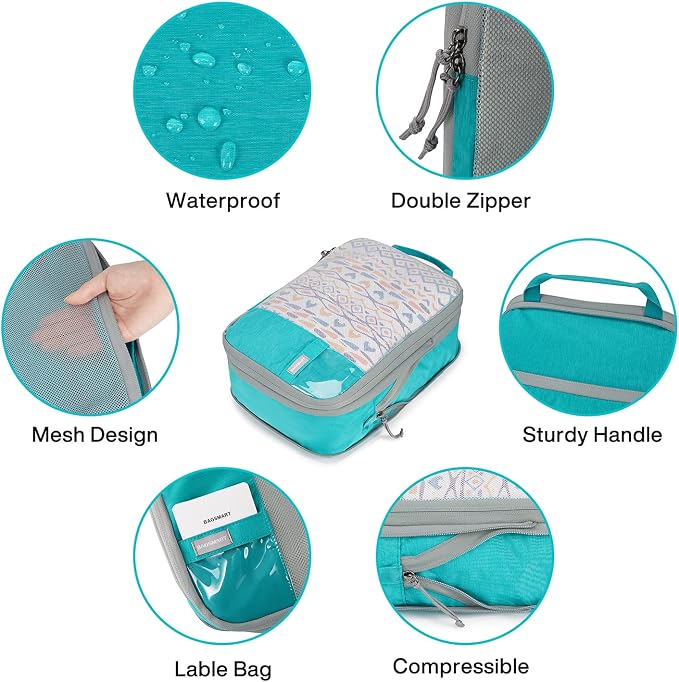 BAGSMART 6 Set Compression Packing Cubes - Image 6
