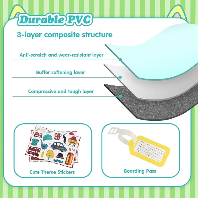 smilesun 20" Ride-On Travel Suitcase - Image 3
