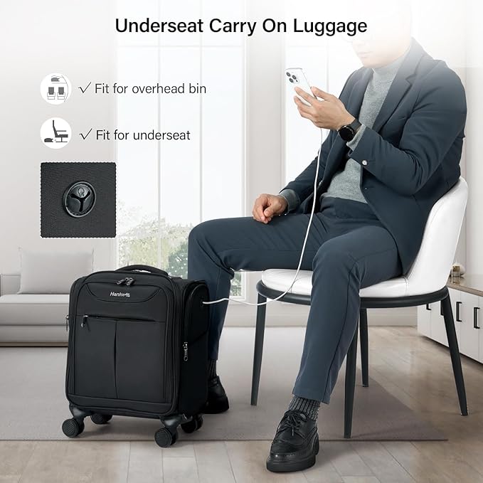 Hanke Underseat Carry On Luggage - Image 3