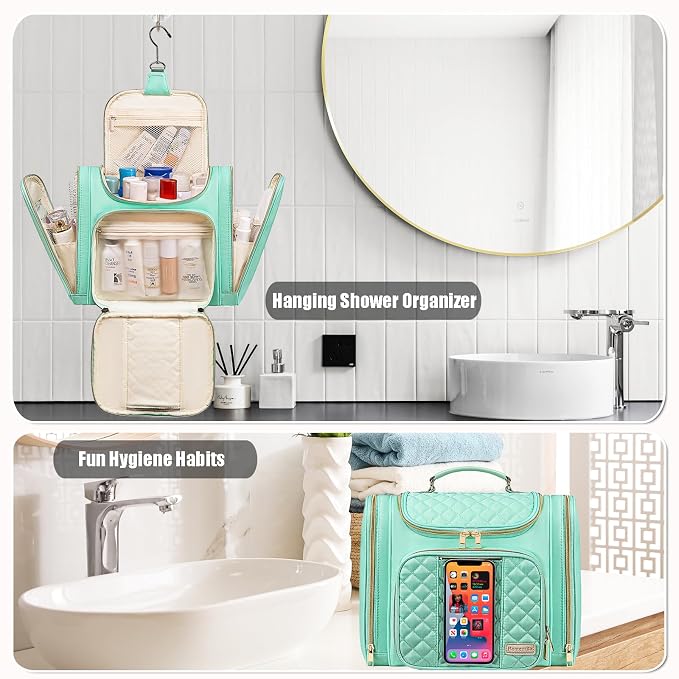 Travel Toiletry Bag for Women, Hanging Toiletry Bag, Bathroom Bag Portable - Image 8