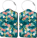 2 Pcs Floral Luggage Tag for Suitcases by Unknown
