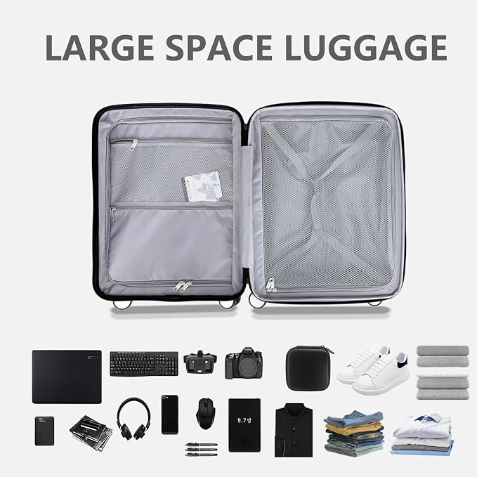 28 Inch Luggage with Spinner Wheels, Lightweight Expandable PC Hardside Large - Image 3