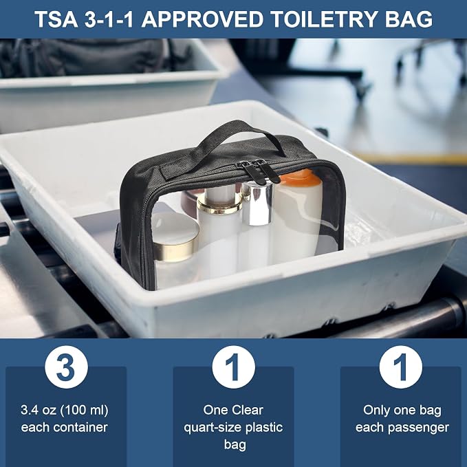 ANRUI TSA Approved Toiletry Bag, Makeup Bag - Image 3