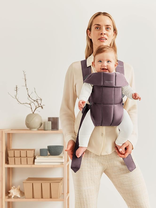 BabyBjörn Baby Carrier Mini, Dark Purple | Newborn Carrier, Easy-to-Use - Image 2