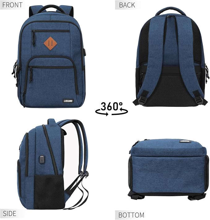 Blue Backpacks for Men, Backpack for School, School Backpack for Boys Teens - Image 7