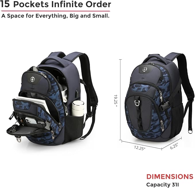 Swissdigital Design Laptop Backpack - Image 5