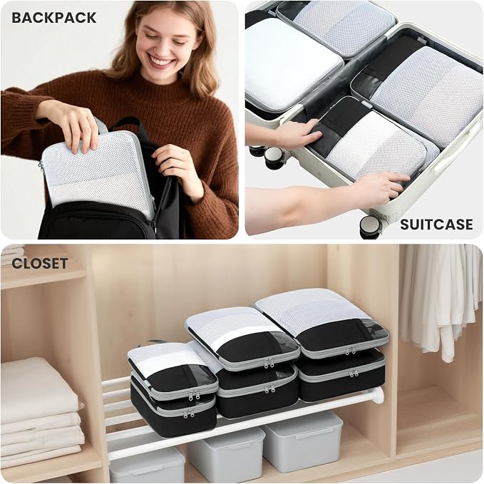 8 Set/6 Set/4 Set Compression Packing Cubes - Image 7