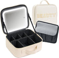 Makeup Bag with LED Mirror – Travel Cosmetic Organizer with Lighted Mirror by Unknown