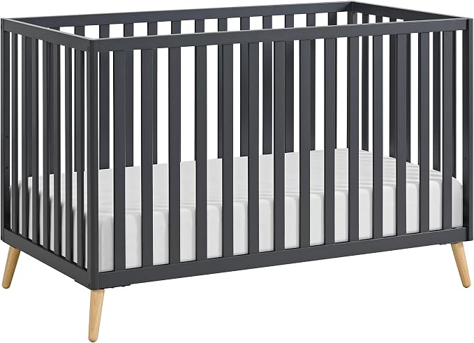 Oxford Baby Cozy Nest Convertible Island Crib, Midnight Slate/Natural by OxfordBaby