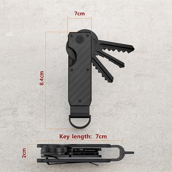 Key Organizer, Minimalist Silent Key Fob, Compact EDC Key Chain, Silent Key - Image 5