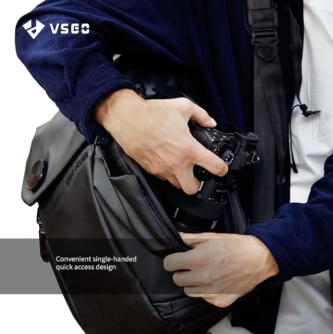 VSGO 25L Professional Camera Backpack, Extra Large Capacity, Travel & Commuting - Image 3