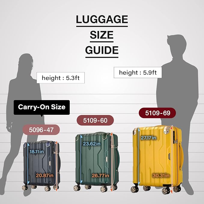 LEGEND WALKER SPATHA Hardside Expandable Luggage, 5109-60-GR - Image 7