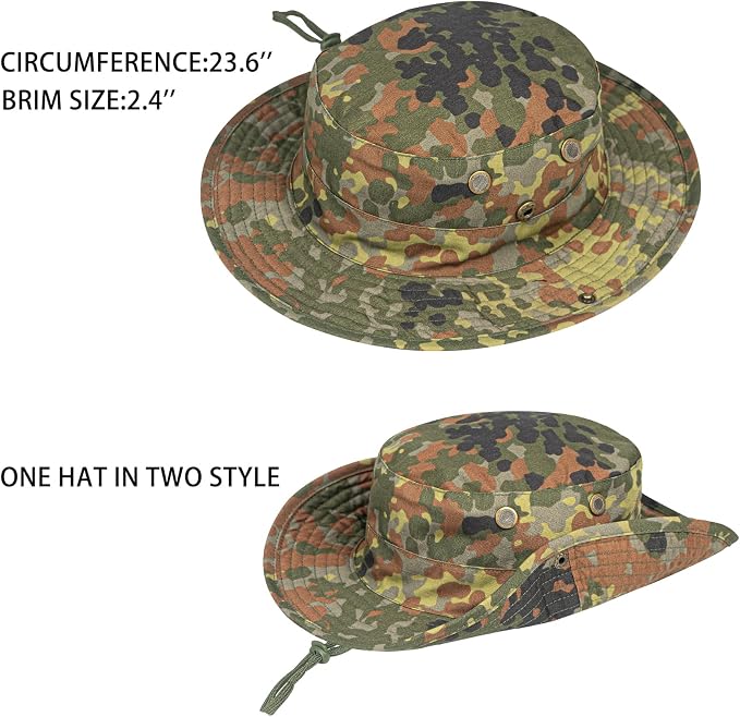 Sun Hats for Men Women Boonie Hat Foldable Fishing Hat UPF 50+ Bucket Hat for - Image 2