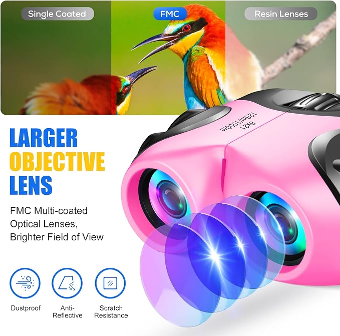 LET'S GO! Binocular for Kids, Compact High Resolution Shockproof Binoculars - Image 4