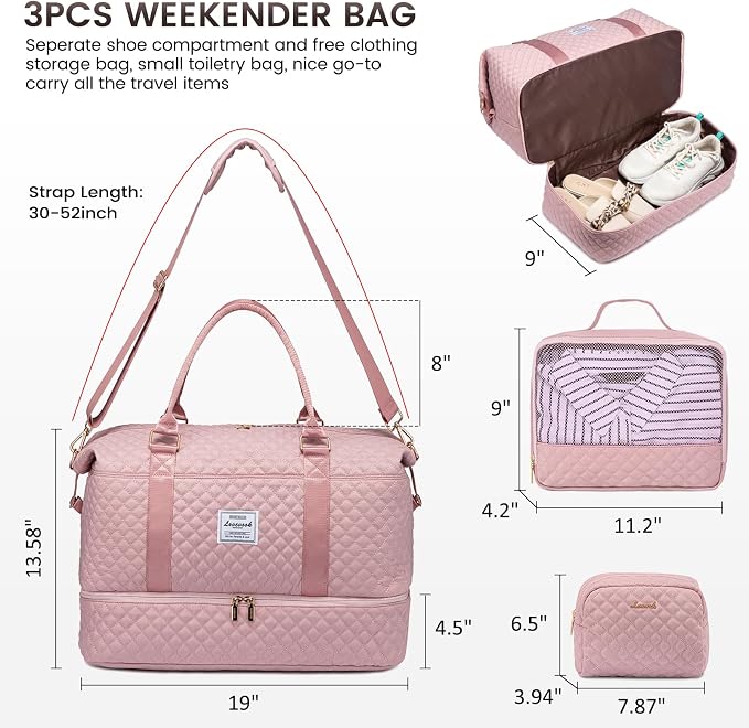 LOVEVOOK Travel Duffle Bag, Weekender Bags - Image 2