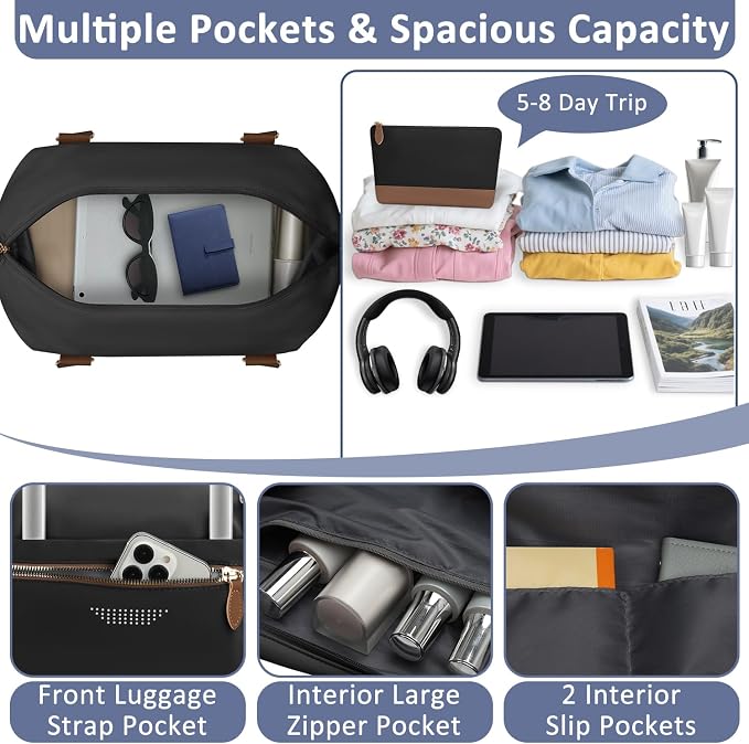 Travel Duffle Bag for Women, Weekender Bags, Hospital Bag for Labor Delivery - Image 4