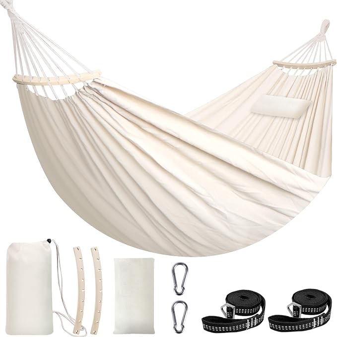 Chihee Cotton Hammock Large Soft Breathable Camping Hammock Holds Up to 660lbs by Chihee