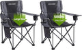 Oversized XL Camping Chairs for Adults, Padded Folding Camp Chair by Aohanoi