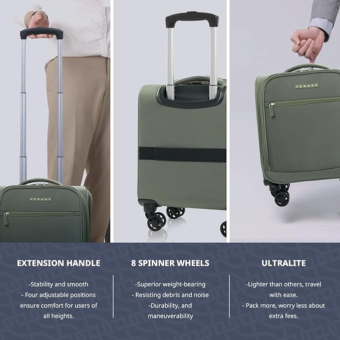 Verage Underseat Carry On Luggage - Image 6