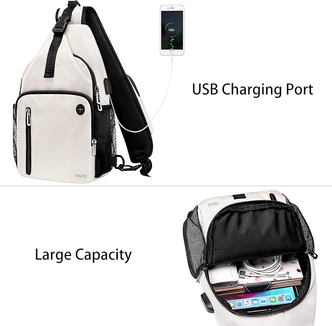 MOSISO Sling Backpack Bag, Crossbody Shoulder Bag Travel Hiking Daypack Chest - Image 2