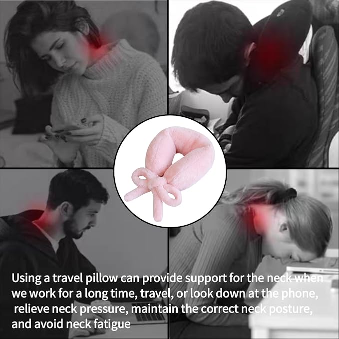 Travel Pillow Multifunctional Airplane Travel Neck Pillow Provides Neck and - Image 5
