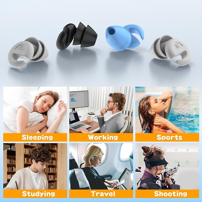 Ear Plugs for Sleeping Noise Cancelling, 38dB Noise Reduction Earplugs - Image 7