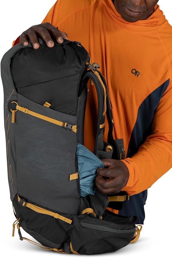 Osprey Talon Velocity 30L Men's Hiking Backpack, Dark Charcoal/Tumbleweed - Image 10