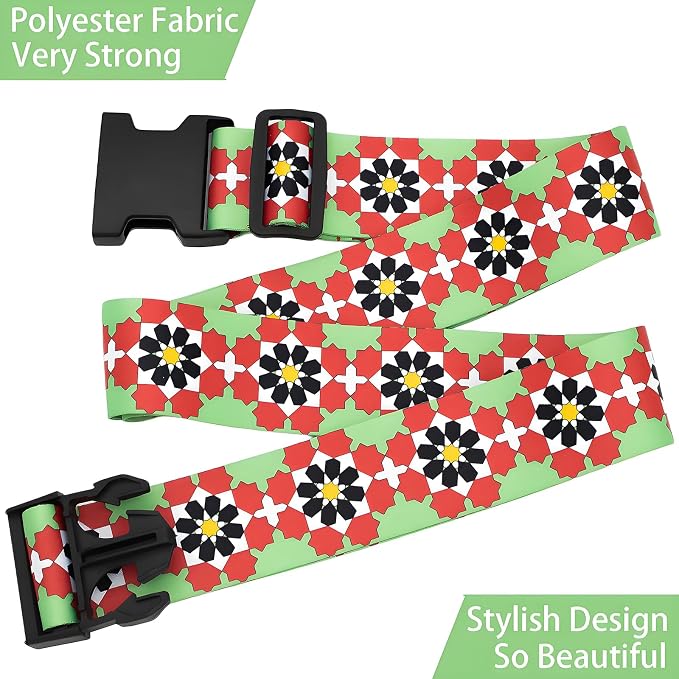 Flowers Luggage Straps for Suitcases, Adjustable Luggage Travel Belts to Keep - Image 5