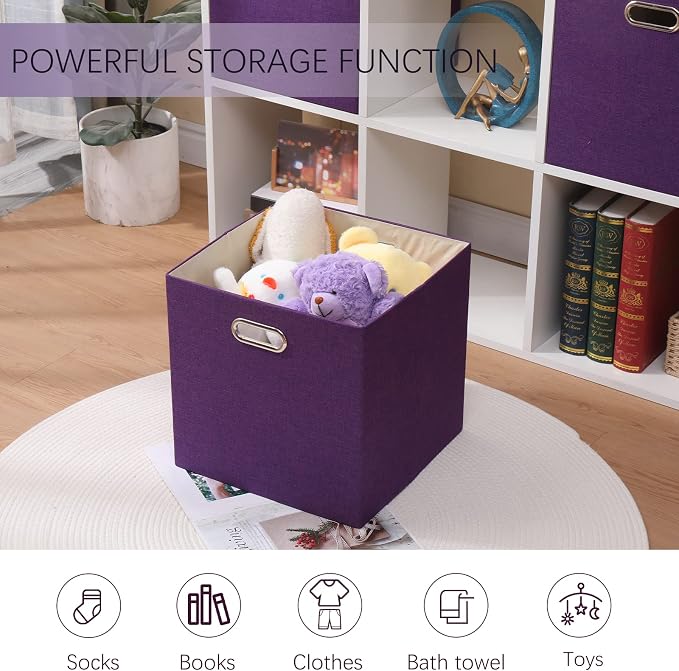 Collapsible Basket Fabric Foldable Box - Image 4