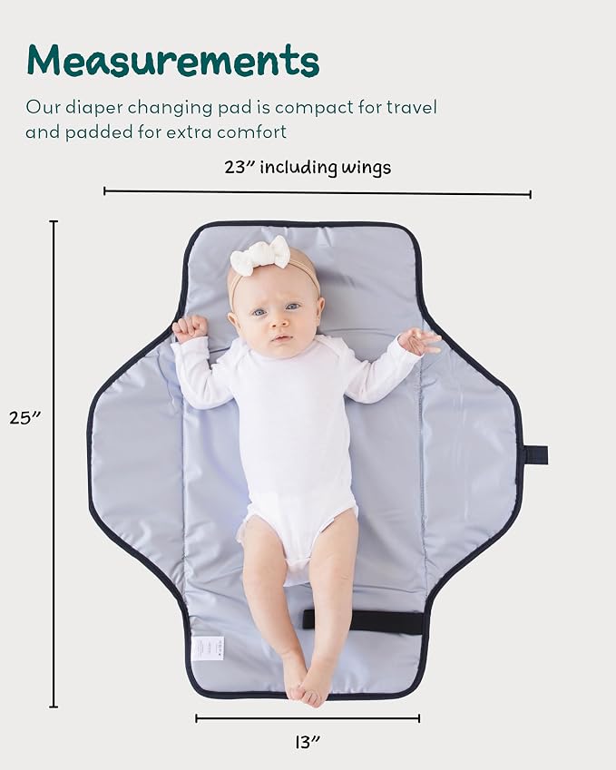 Lily Miles Baby Changing Pad Portable, Diaper Changing Mat - Image 7