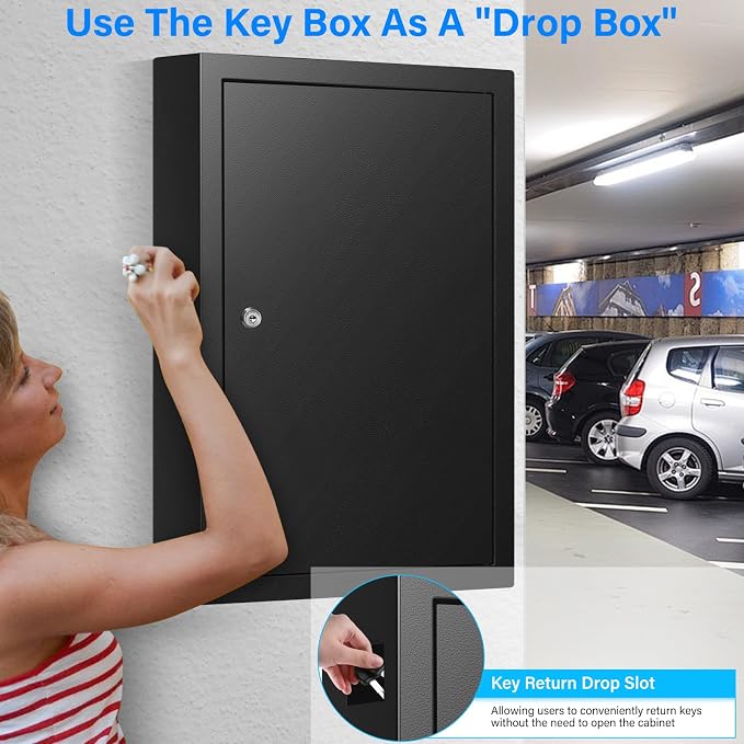 175 Keys Key Lock Box, Anti-Theft Key Cabinet - Image 4