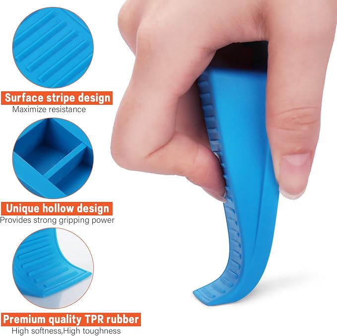3 Pack Rubber Hook Type Door Stoppers 1 Inch Thick Door Stop Works on All Floor - Image 3
