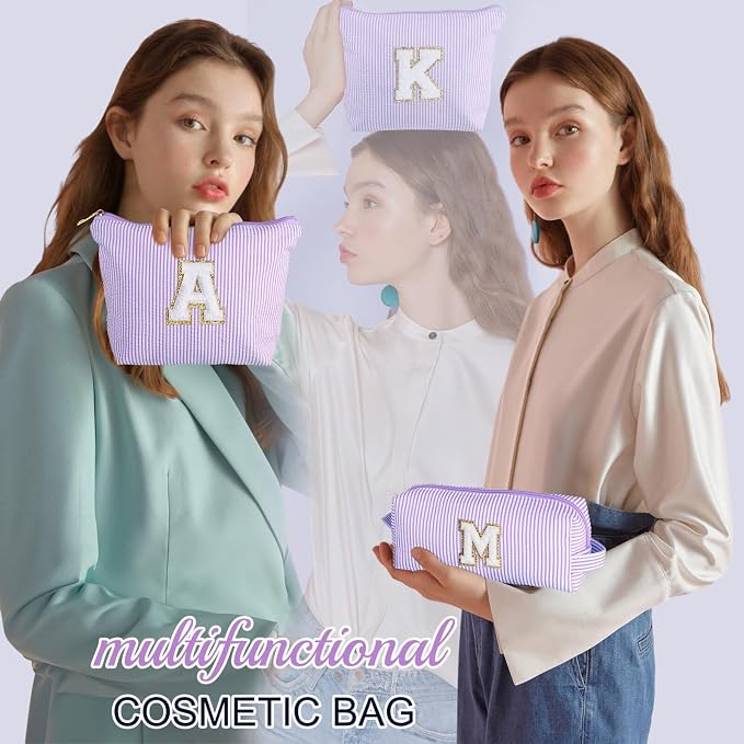 YOOLIFE Purple Cute Travel Makeup Bag - Image 2