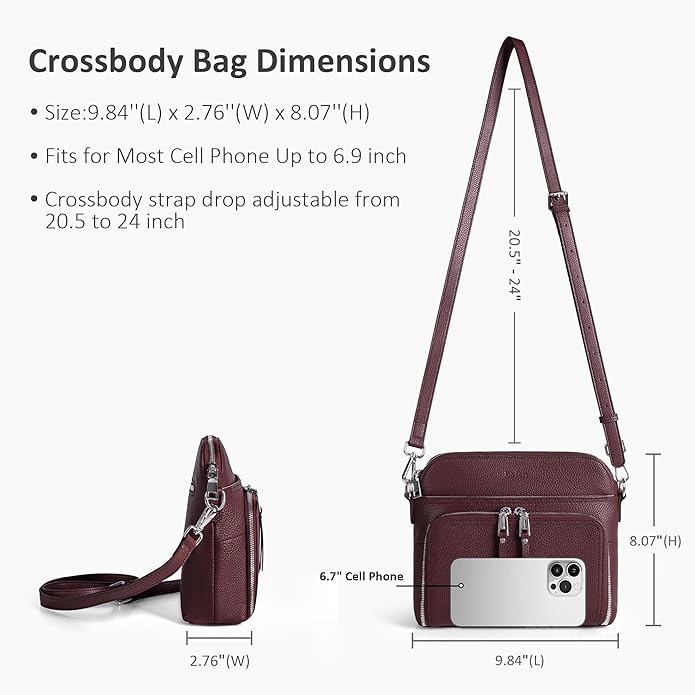 befen Genuine Leather Crossbody Purses - Image 4