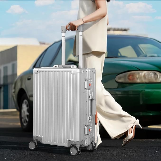 UrbanExplorer 24Inch All Aluminum Check In Luggage Heavy Duty Hard Shell - Image 4