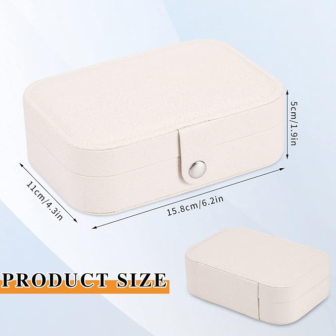 Travel Jewelry Box, PU leather Small Jewelry Organizer - Image 2