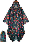PTEROMY Hooded Rain Poncho for Adult by PTEROMY