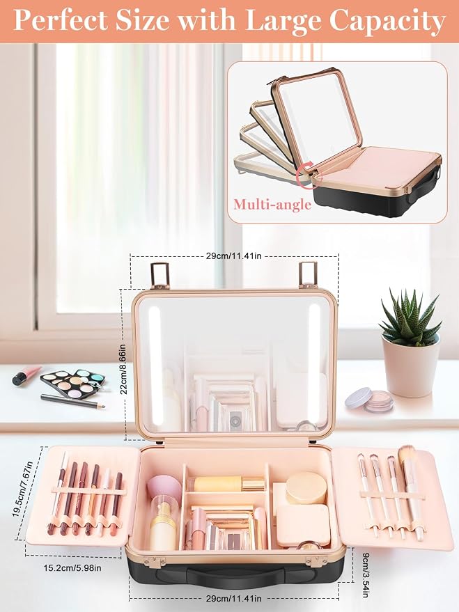Kalolary Travel Makeup Train Cases - Image 4