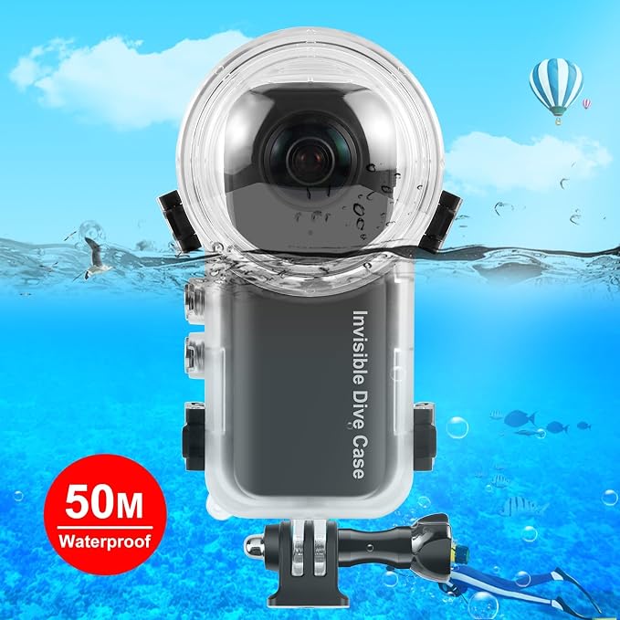 Invisible Dive Case for Insta360 X4, FotStdio Insta 360 X4 Waterproof Case - Image 2