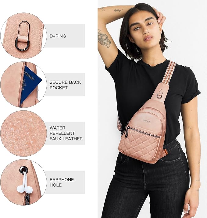 Sling Bag For Women Fanny Pack Crossbody Travel Shoulder Belt Bags Tote - Image 5