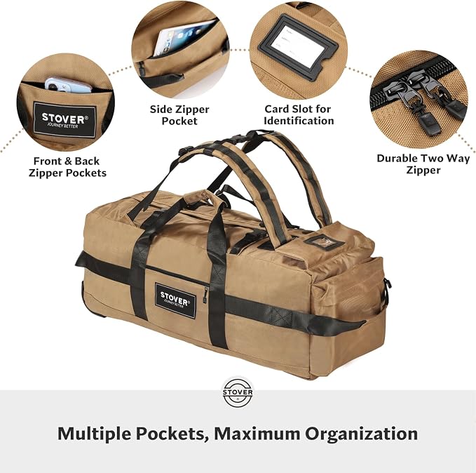 STOVER 80L Rolling Duffel Bag - Image 4