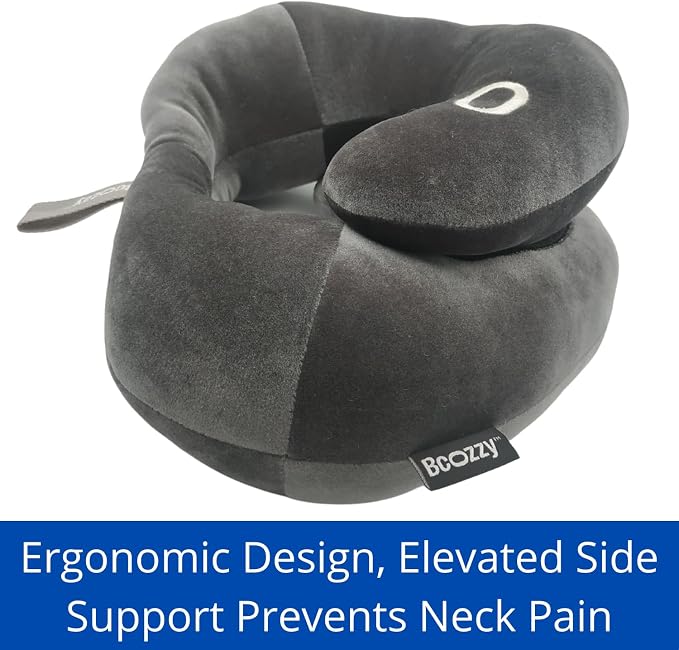 BCOZZY Flat Back Travel Neck Pillow – Patented Neck Pain Relief & Support - Image 4