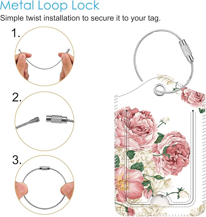 Fintie Luggage Tags, Privacy Cover ID Label - Image 2