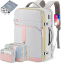 42L Travel Laptop Backpack, Expandable Carry-on Luggage, Anti-Theft Business by BAGODI