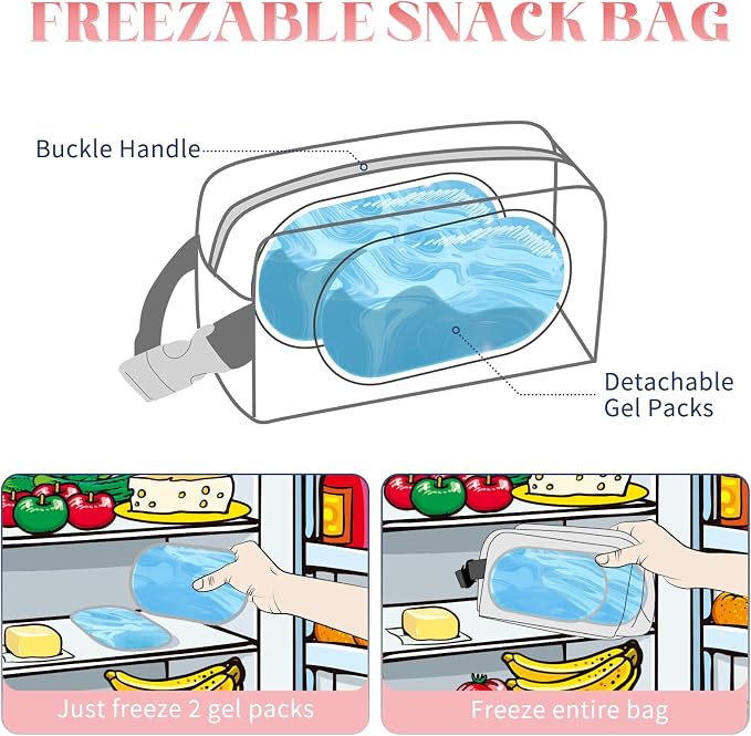 Small Cooler Bag Freezable Lunch Bag - Image 2