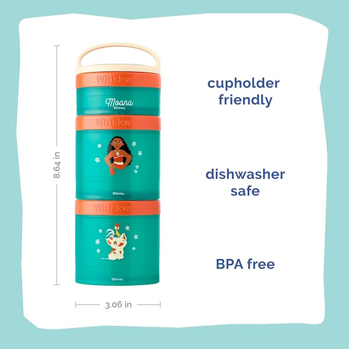 Whiskware Disney Princess Moana, Stackable Snack Containers - Image 2