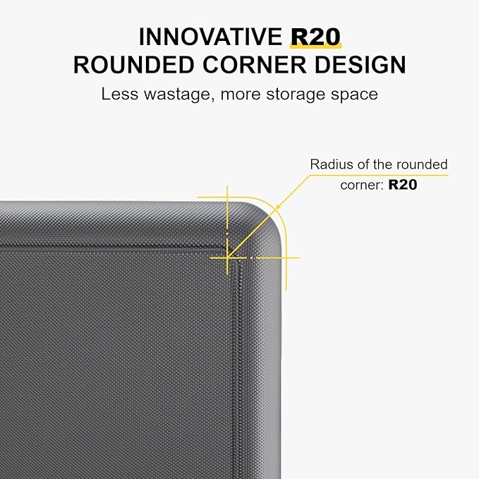 LEVEL8 Checked Luggage, Large Suitcase, Lightweight Luminous Textured Tsa - Image 6