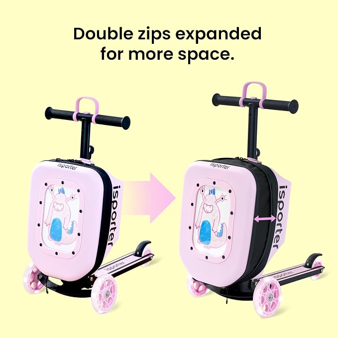 iSporter Luggage Scooter for Kids Ages 2-5 | Ride-On Suitcase Scooters for Boys - Image 4
